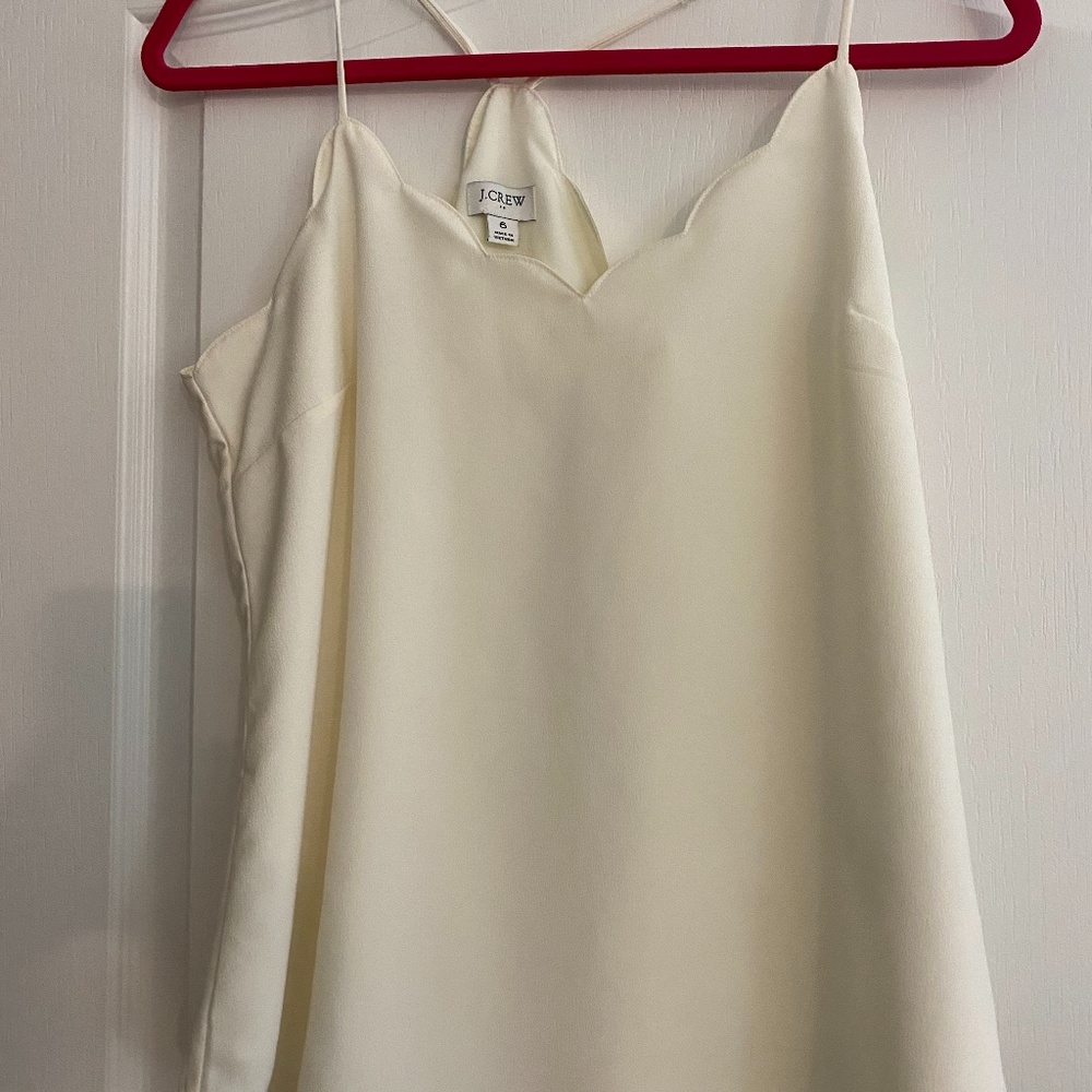 Ivory Scalloped Cami Top